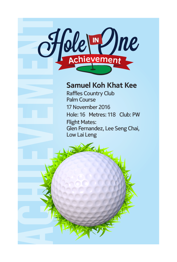 Design 7 - Customisable Acrylic Hole-In-One Plaque