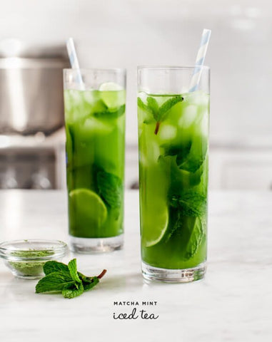 Matcha min iced tea