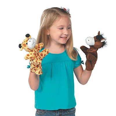 stuffed animal hand puppets