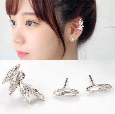 2016 Sweet wild Korean fashion exaggerated ear hook without pierced ear clip ear jewelry female temperament hot sale trend tide - onlinejewelleryshopaus
