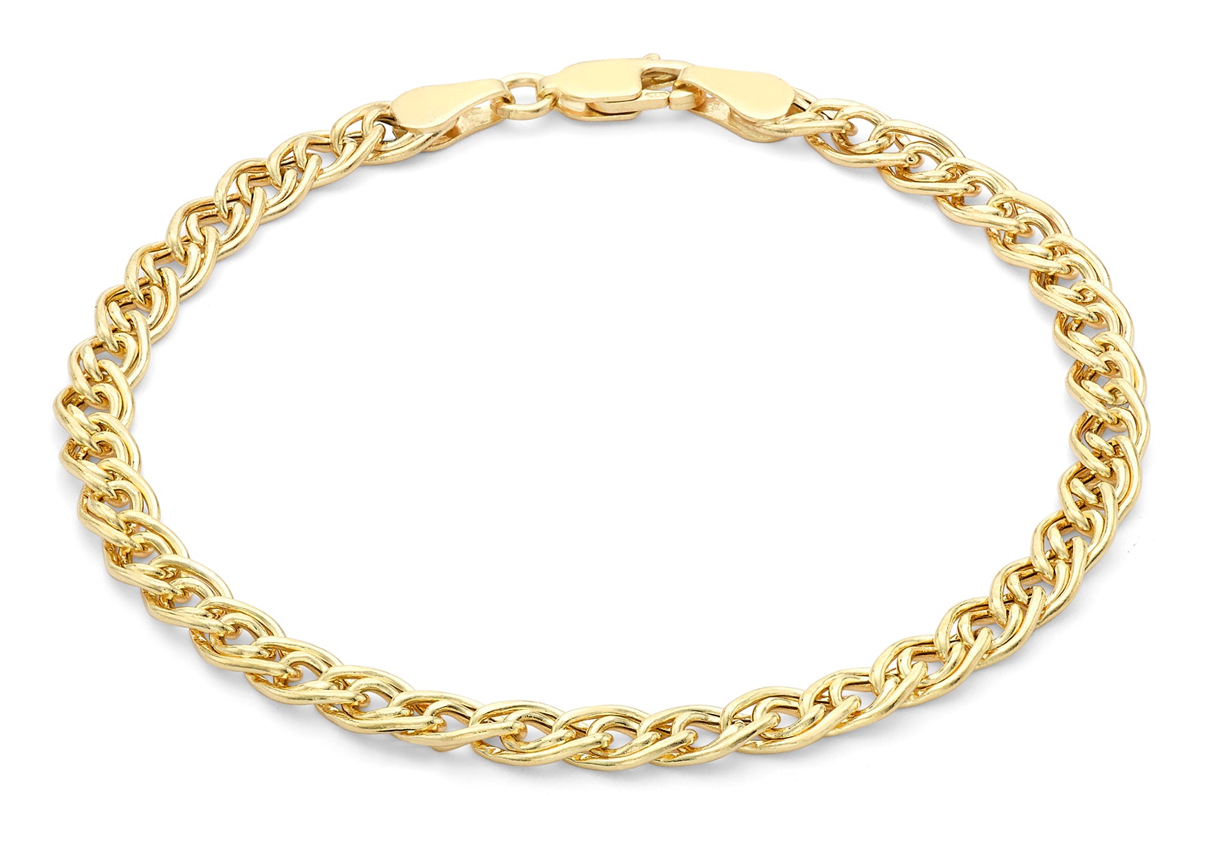 9ct Yellow Gold Silver Filled Rope Bracelet – Brereton Showcase
