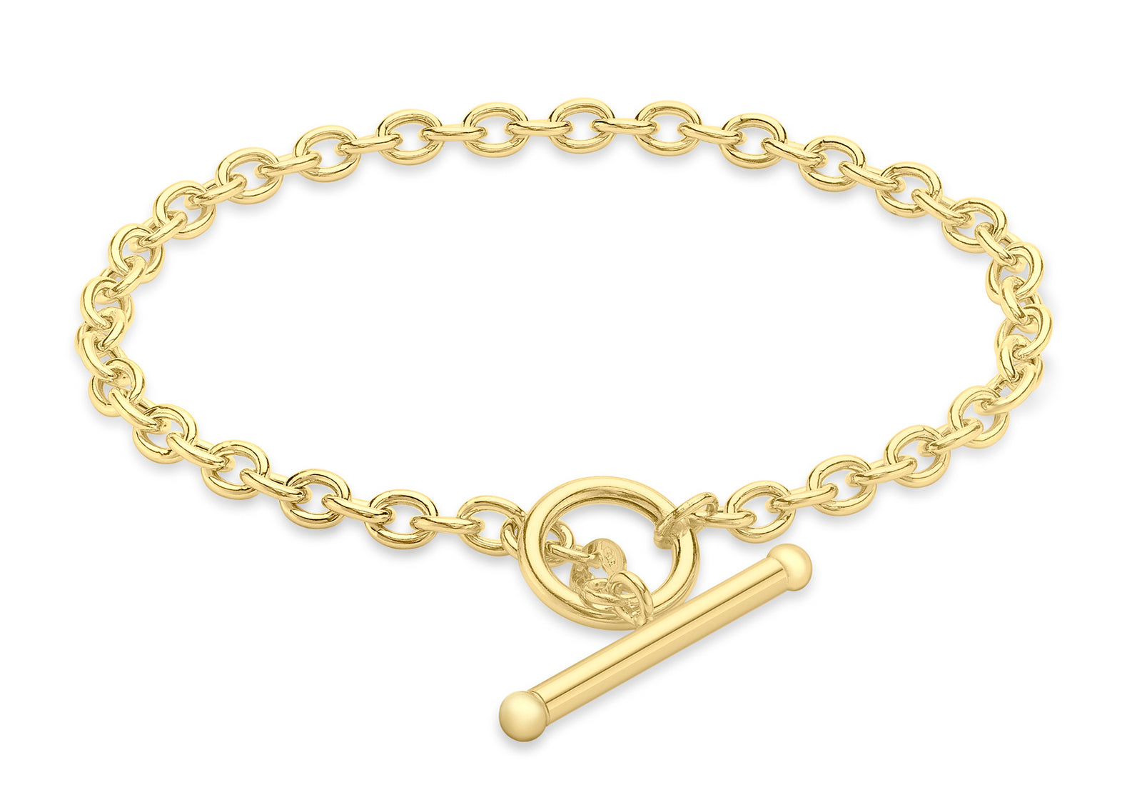 9ct Gold Heart Bracelet | Ladies 9ct Gold Bracelets | Doncaster Jewellers