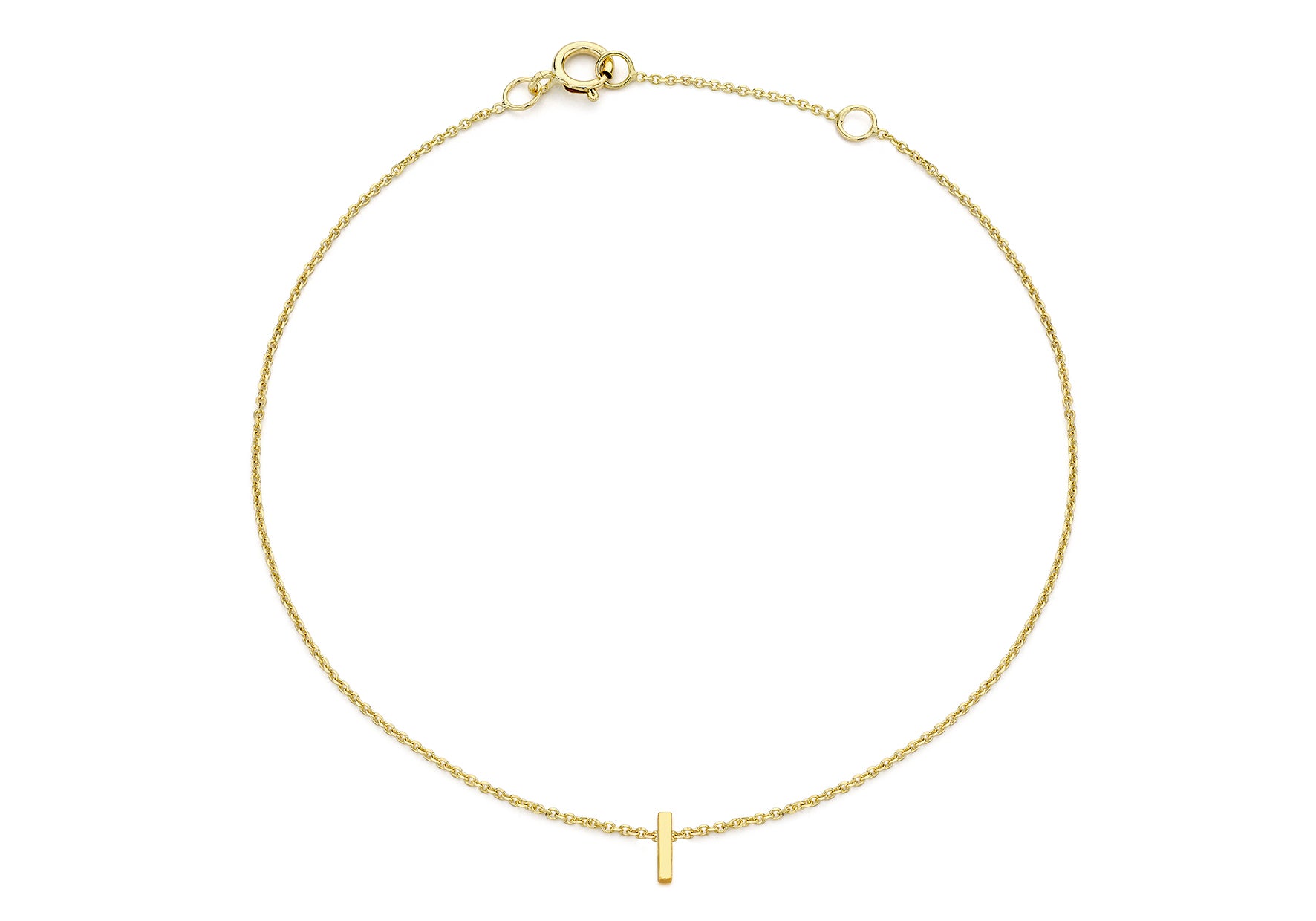 Diamond Initial W Gold Bracelet – Ntinga Jewellery