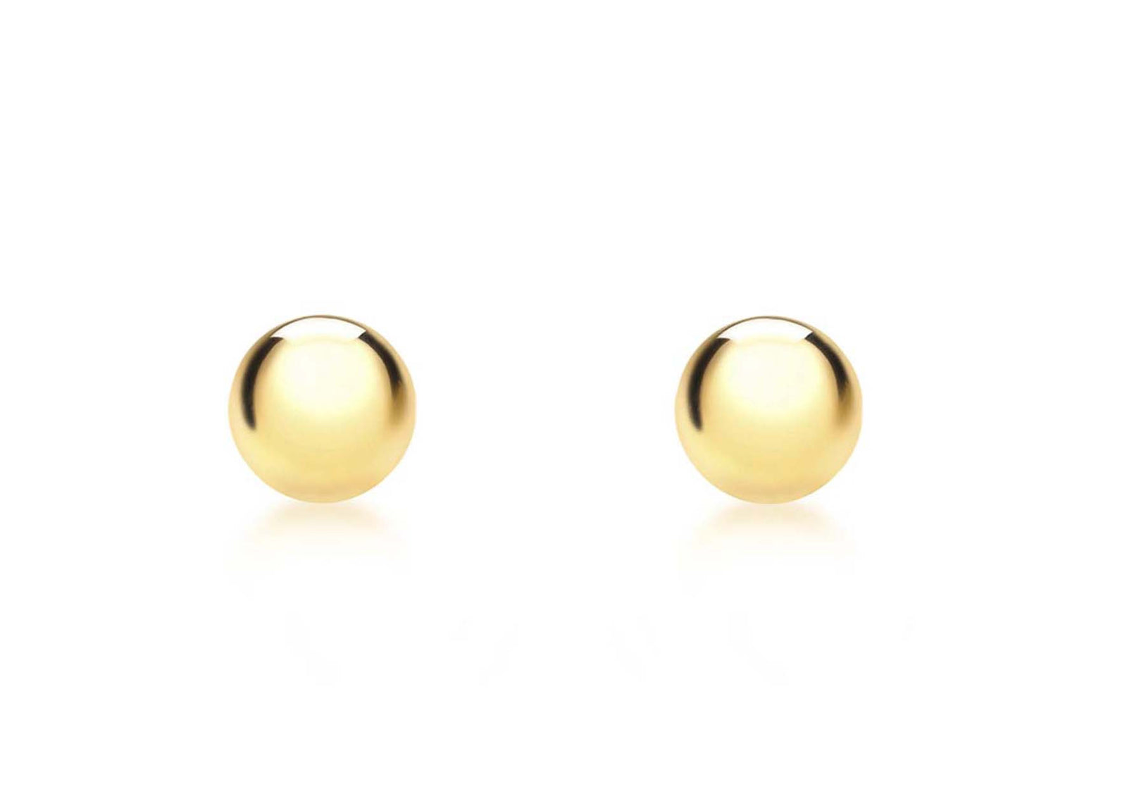 18ct yellow gold 4mm ball stud earrings | Cerrone Jewellers