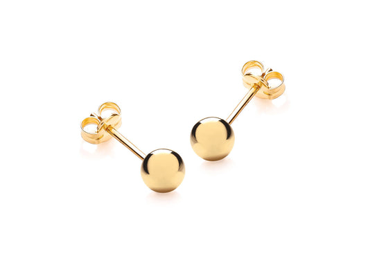 Shop for Childrens Jewellery at Tzefira: 9ct gold ball studs, 9ct ...