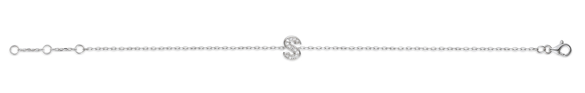 Diamond Initial N Gold Bracelet – Ntinga Jewellery