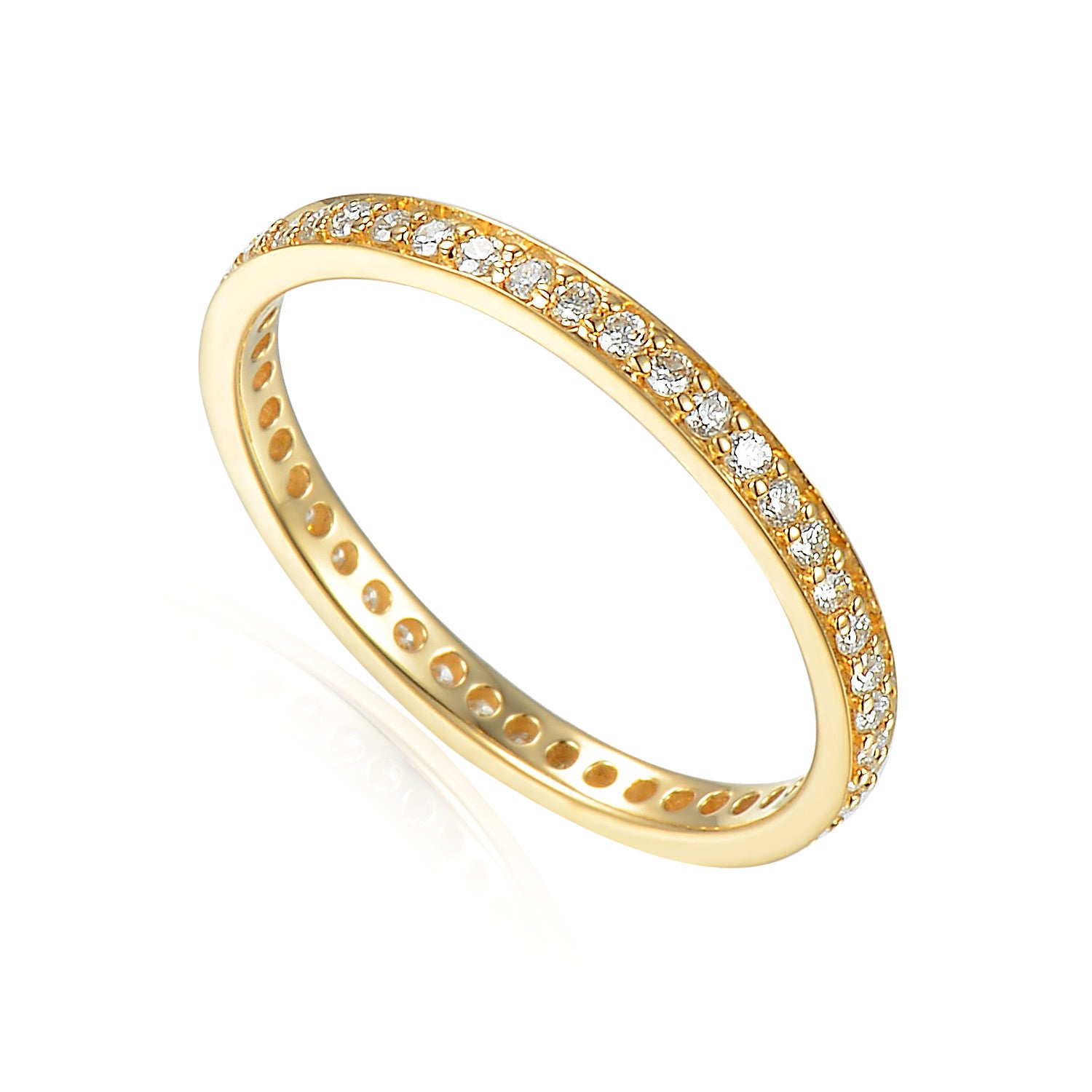 9ct white gold diamond full eternity ring