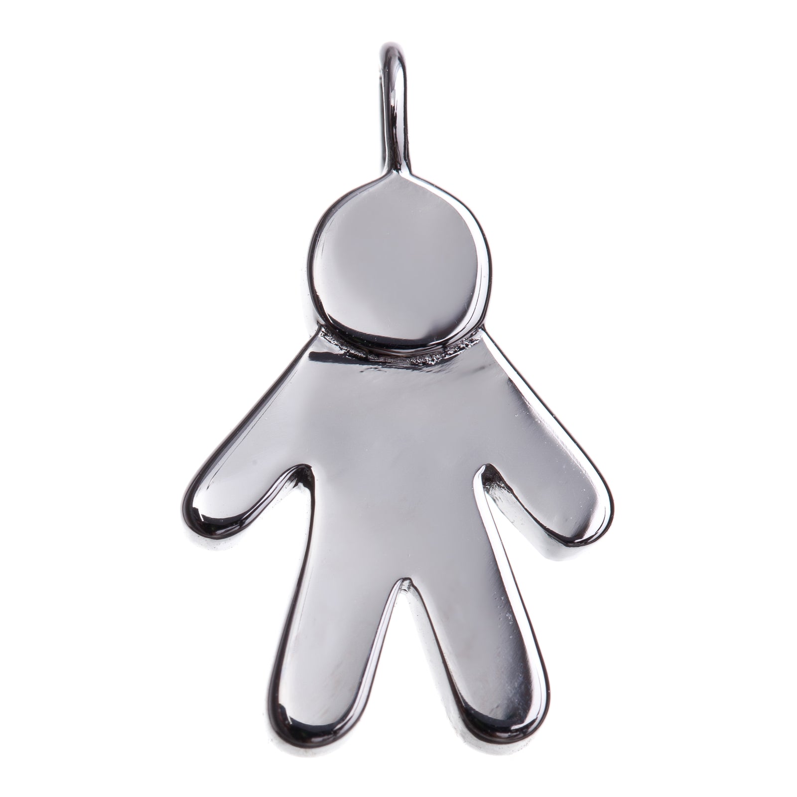 9ct Gold and Diamond Boy Pendant Charm - Tzefira