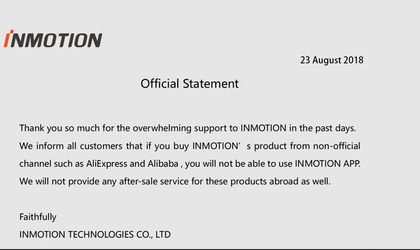 InMotion no longer offers APP support