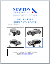 MG T-TYPE INTERIOR TRIM CATALOGUE