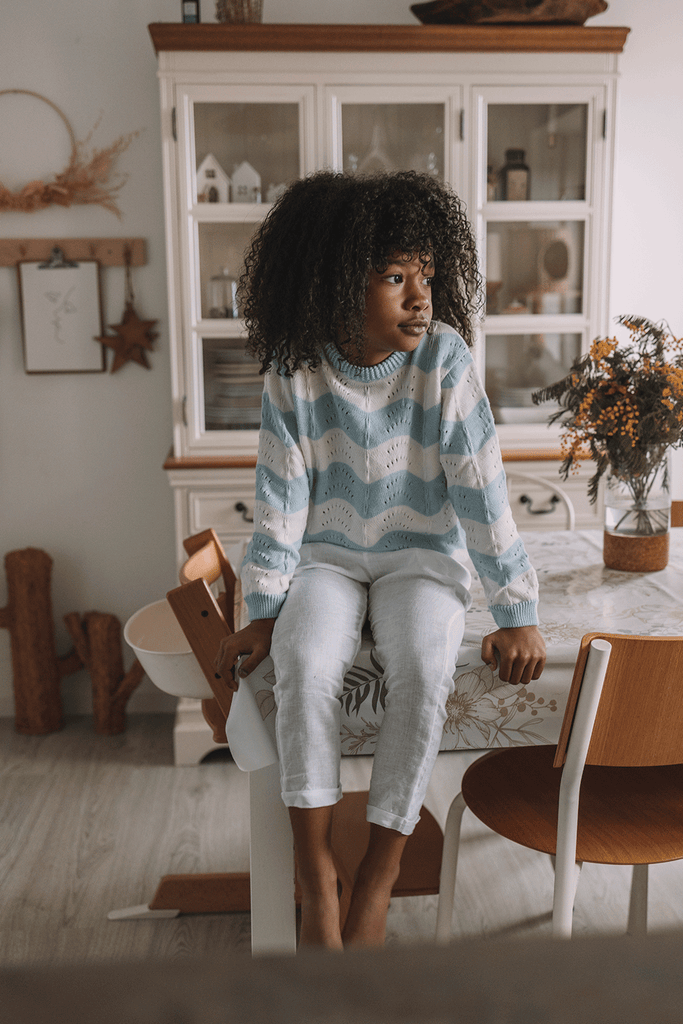 Pantalón Culotte de Lino Leonie para niños / Bordado Opcional -  España