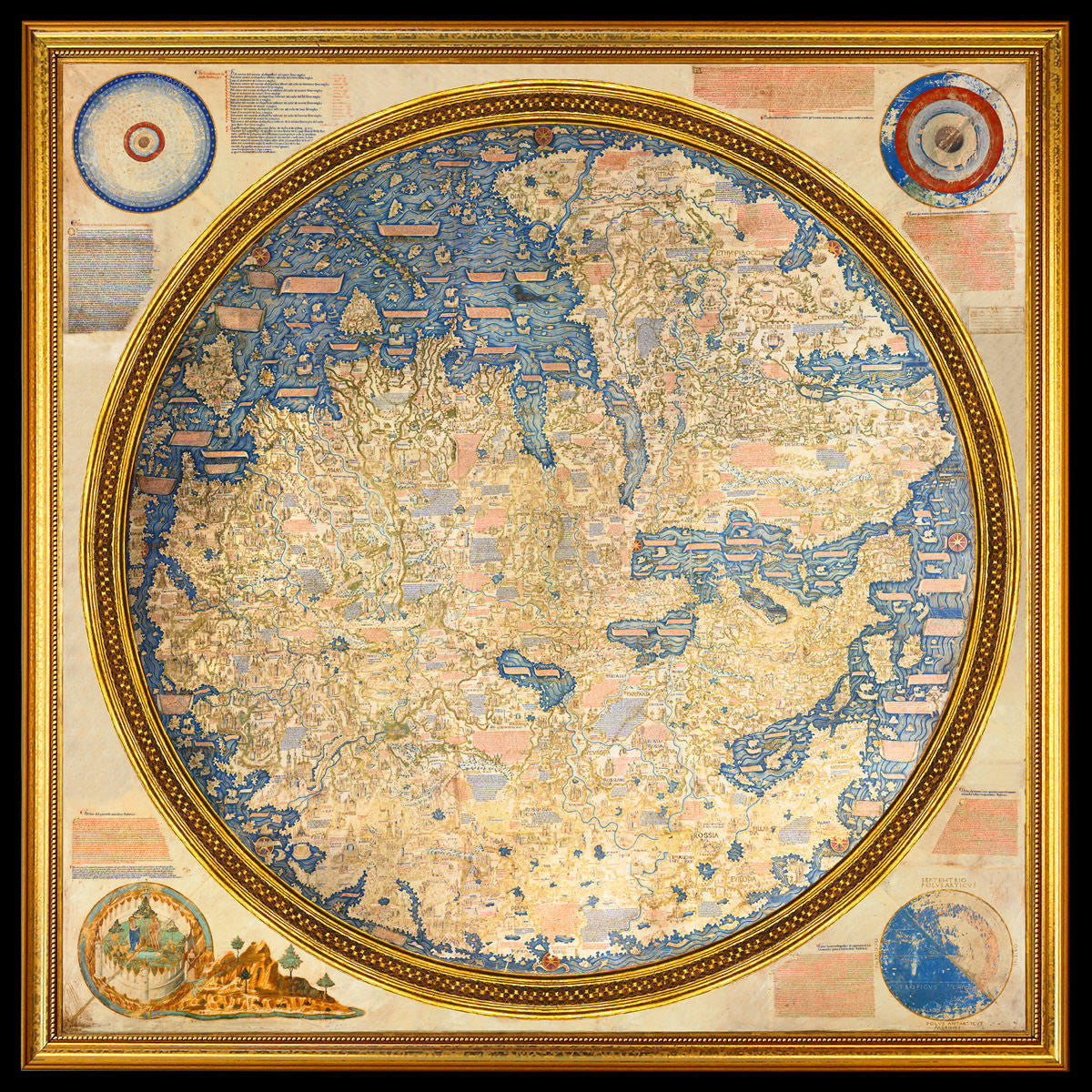 Fra Mauro Map Of The World Ca 1450 Mappa Mundi Battlemaps Us