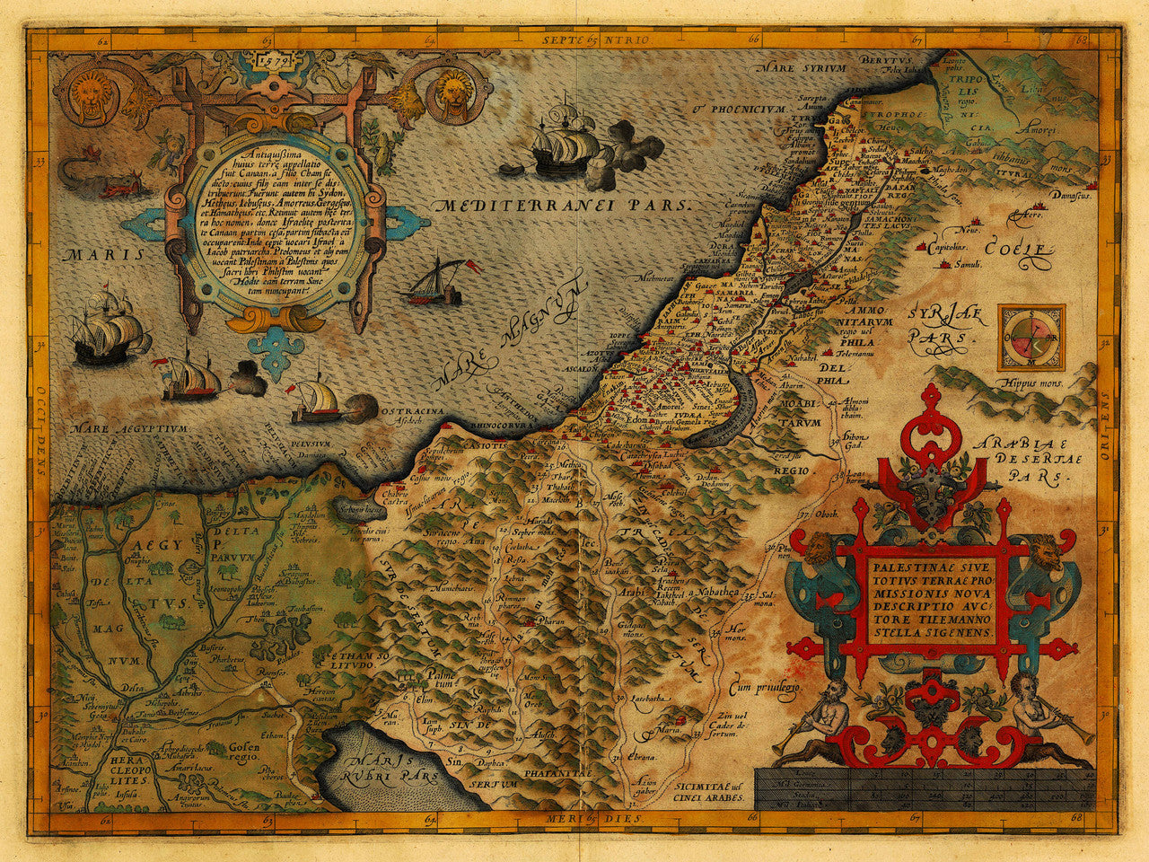 ortelius evrop map