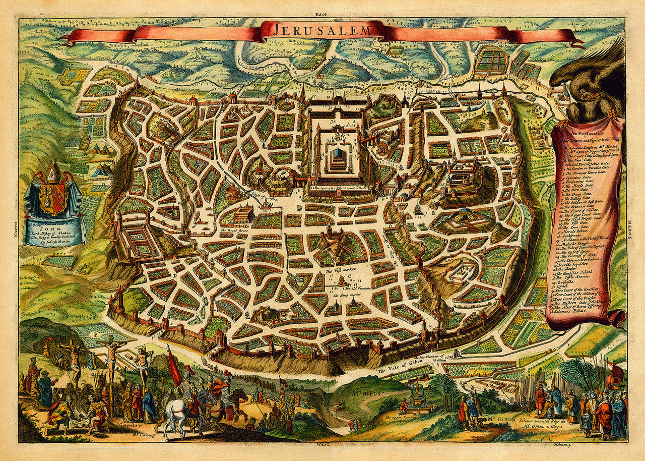 Biblical Map Of Jerusalem