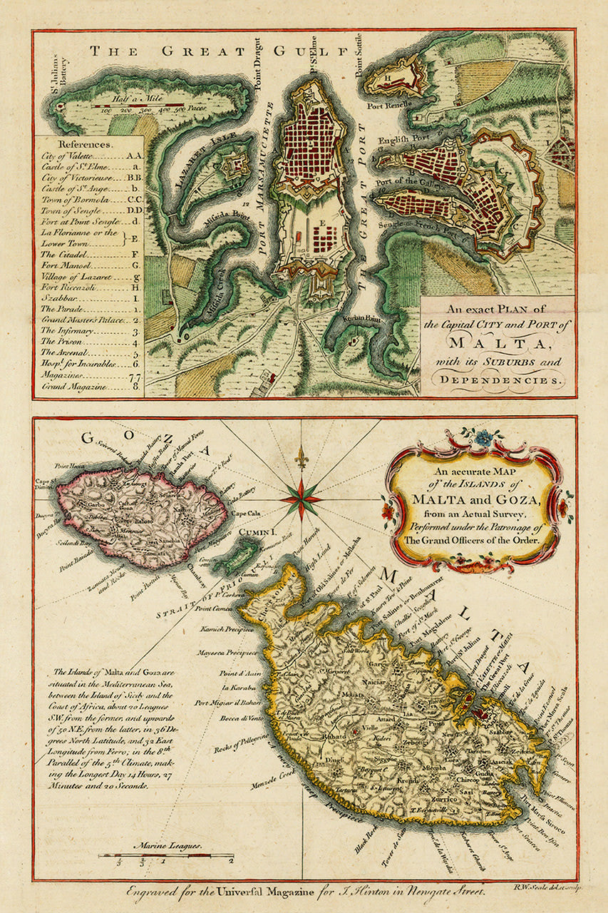 Malta 1761 Plan Of Valletta Map Of Malta Knights Of St John Battlemaps Us