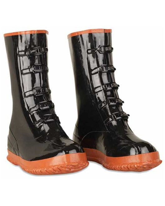 rubber boots with buckles