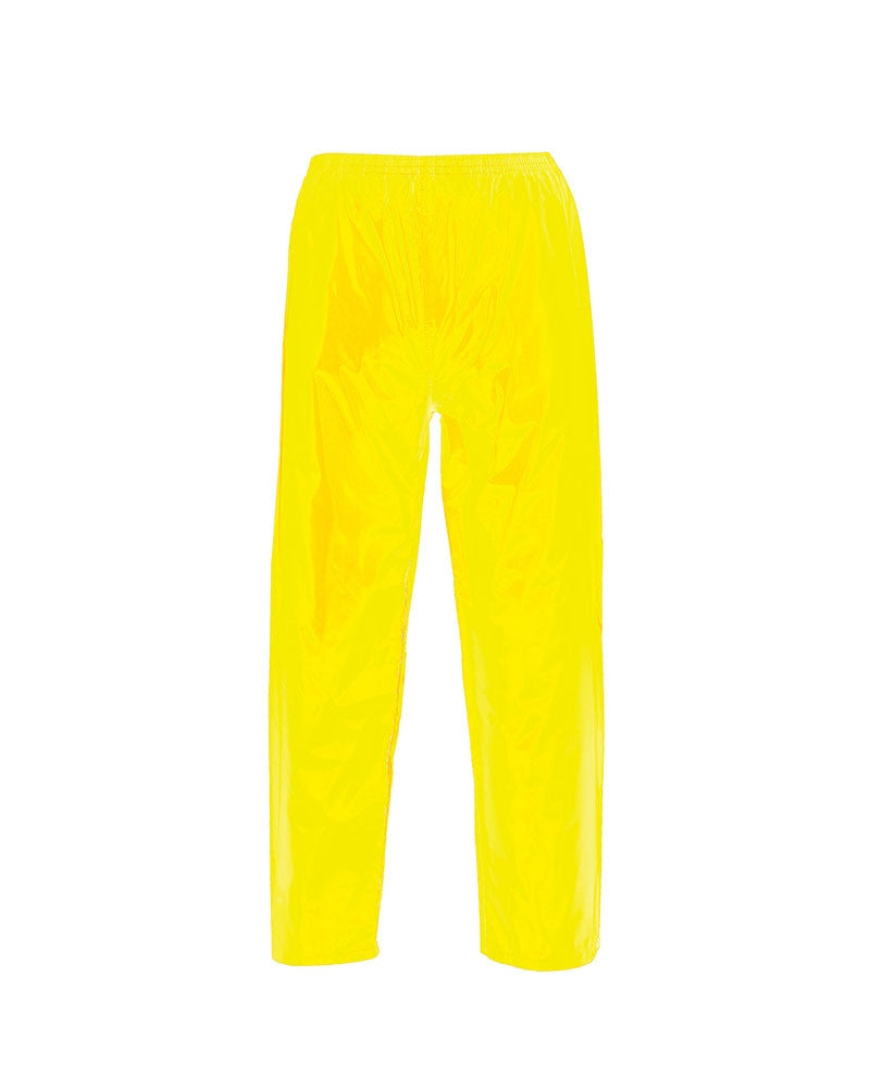 Portwest Yellow Classic 100% Waterproof Rain Pants - saraglove.com