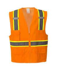 Class 2 Hi-viz Orange Safety Vest - saraglove.com
