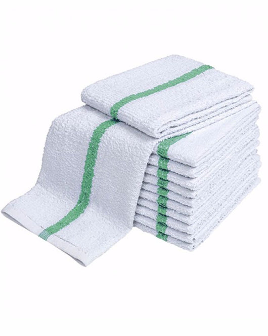 Bar Towels Mop Terry White or Striped 