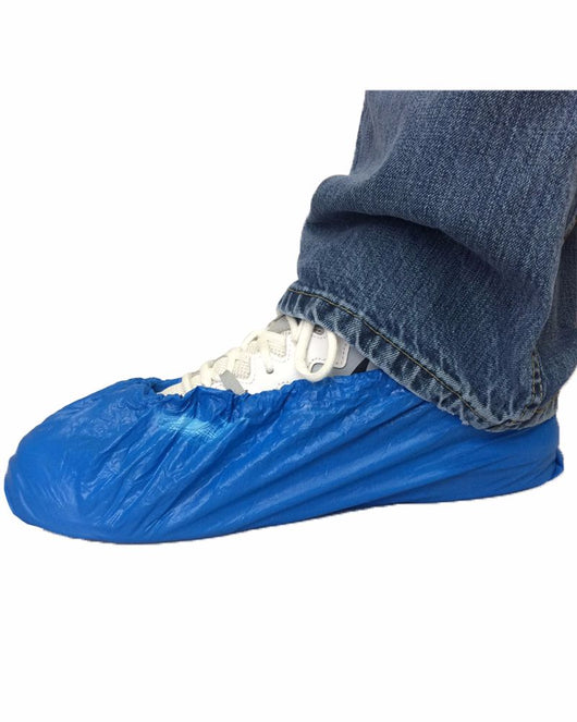 blue shoe covers