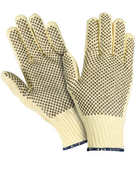 Gray Knit Cotton Winter Work Gloves - saraglove.com