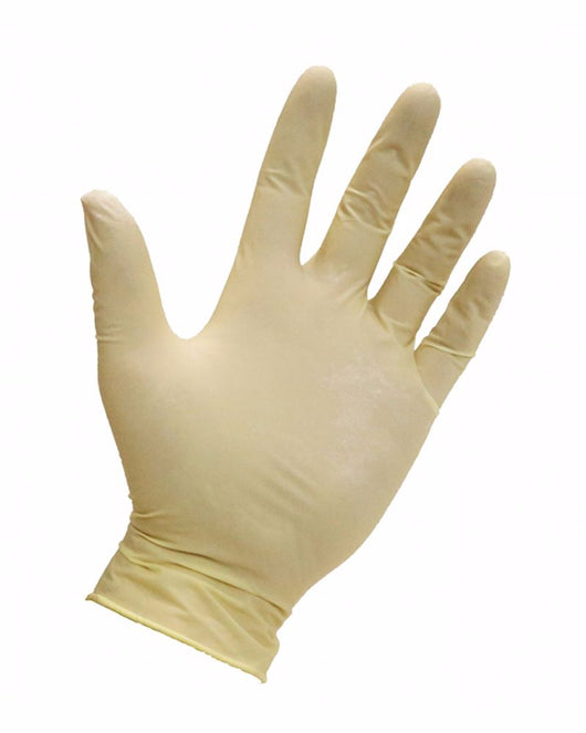 yellow medical gloves