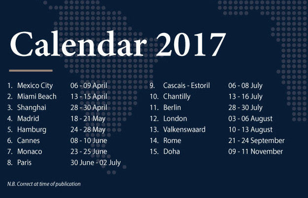 Global Champions Tour Calendar