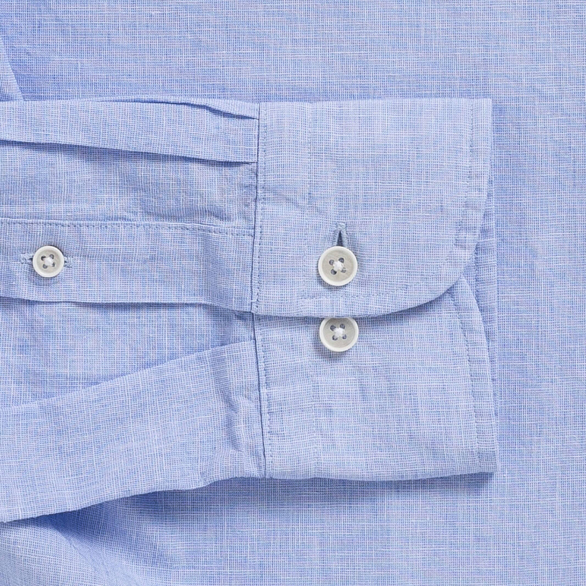 The Light Blue Barretto Cotton Linen Custom Shirt