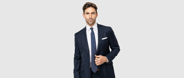 man wearing twill dress shirt and suit jacket