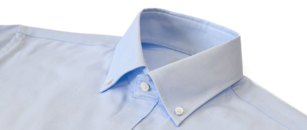 blue oxford button down shirt
