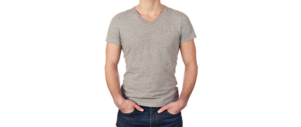 man wearing grey undershirt