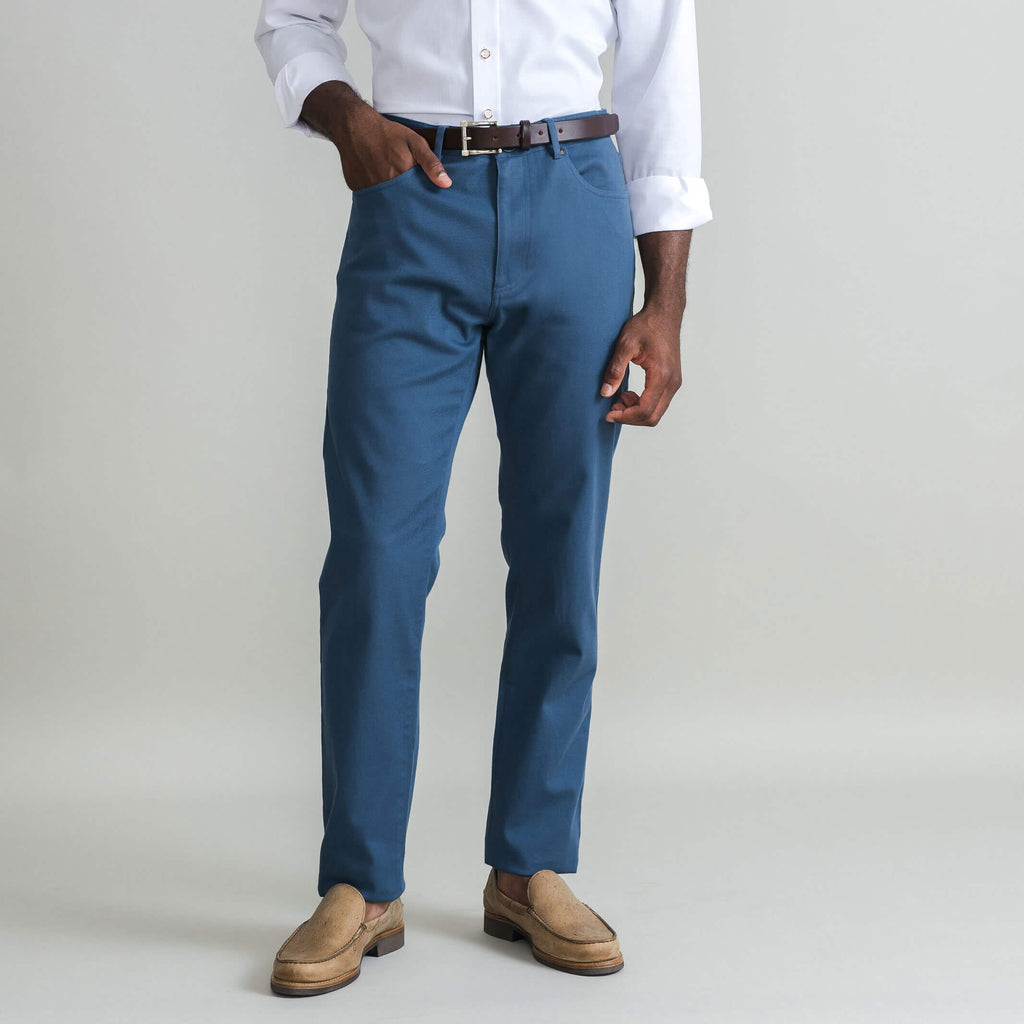 The Khaki Stretch Twill Franklin 5 Pocket Custom Pant – Ledbury