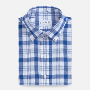 The Blue Joyner Cotton Linen Custom Shirt - Ledbury