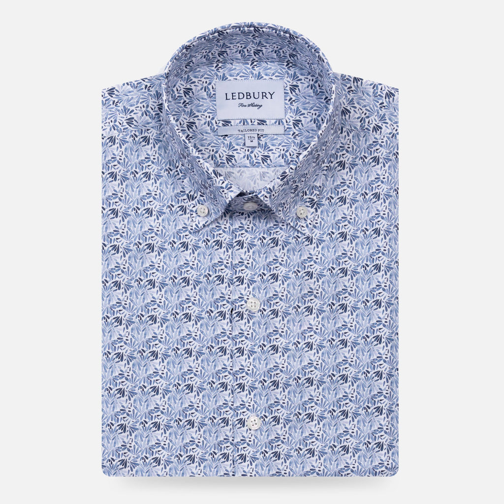 The Medium Blue Stanley Print Custom Shirt – Ledbury