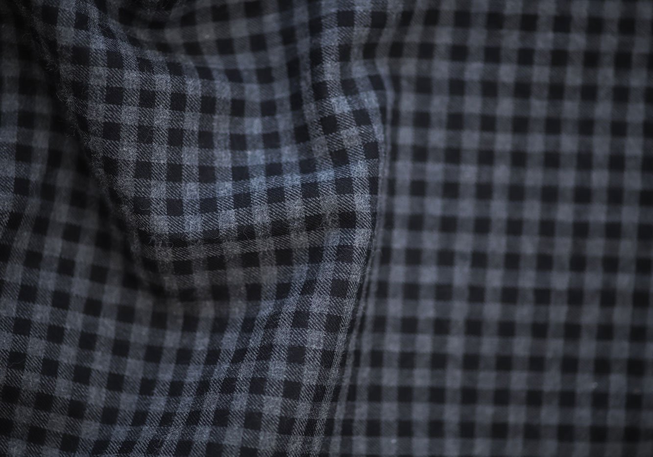 The Dark Grey Corbett Gingham Casual Shirt