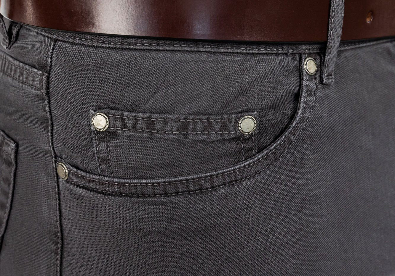 The Charcoal Franklin 5-Pocket Washed Twill Pant