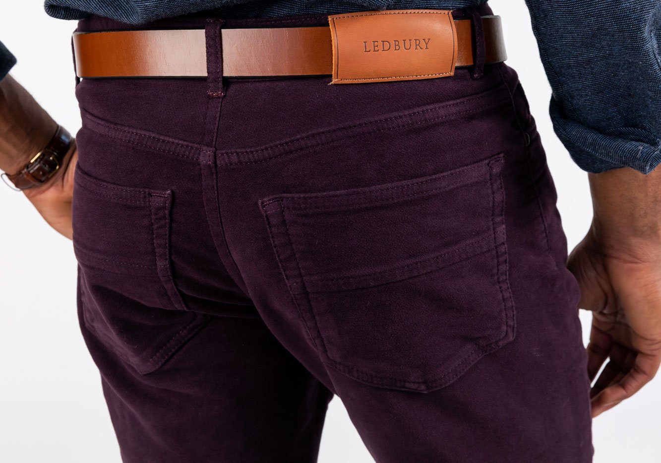 The Oxblood Franklin 5-Pocket Moleskin Pant