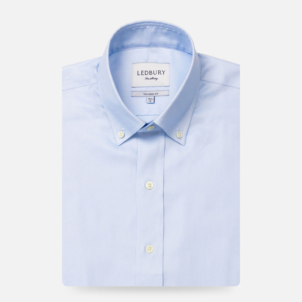 Non Iron Mini Oxford Pure White Non Iron Custom Monogrammed Dress Shirt  (#cc54) at  Men’s Clothing store