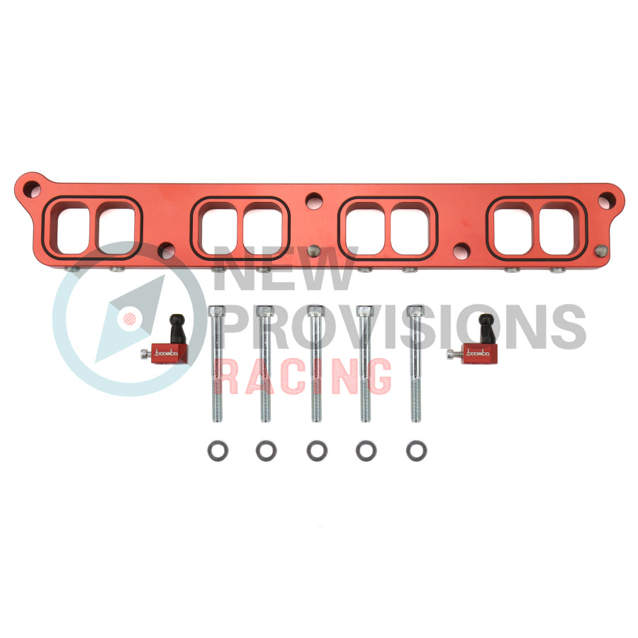 Boomba Racing Intake Manifold Spacer Red 16 Focus Rs 13 Focus St New Provisions Racing