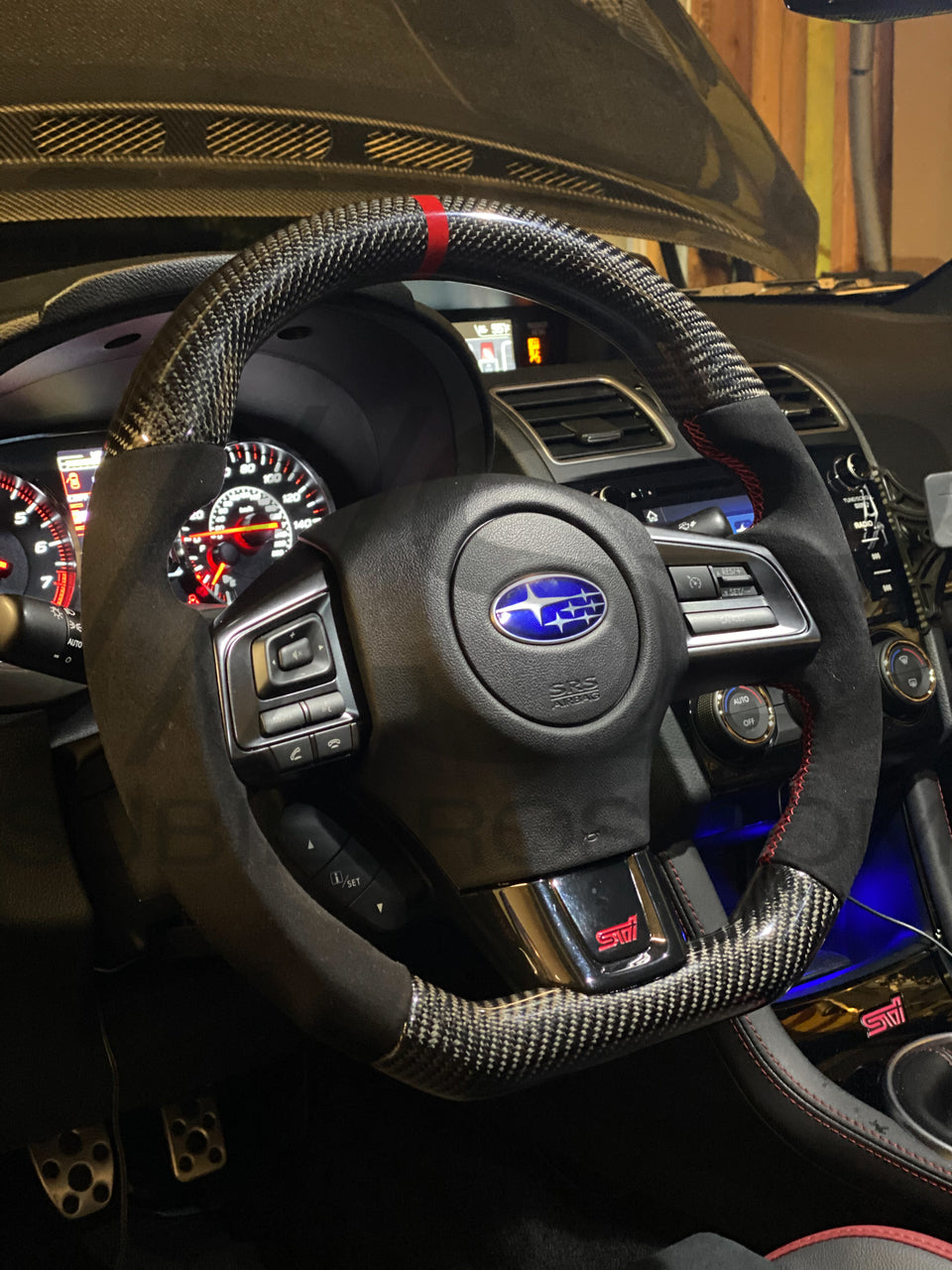 wrx carbon fiber steering wheel