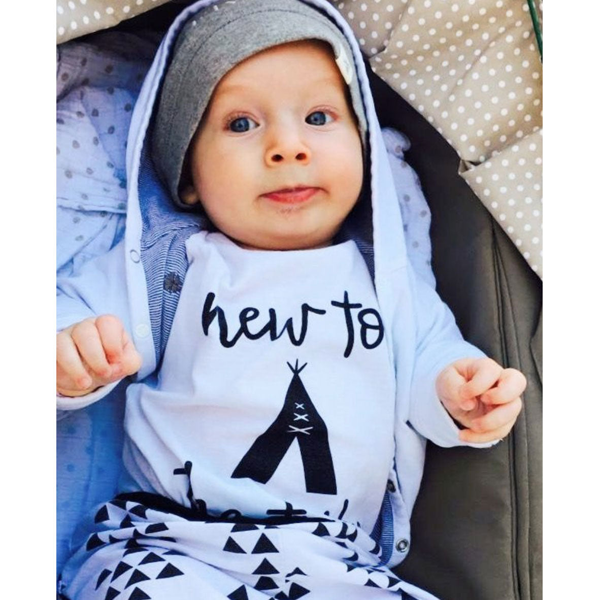 new to the tribe baby outfit