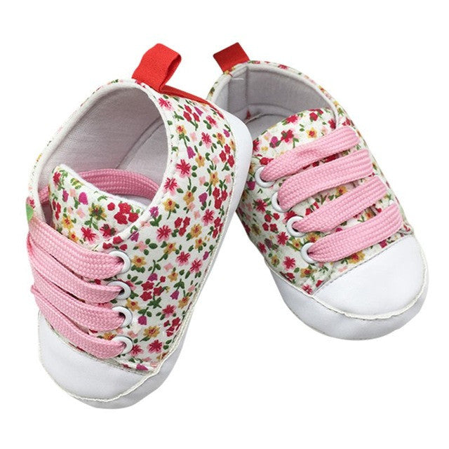flower canvas shoes