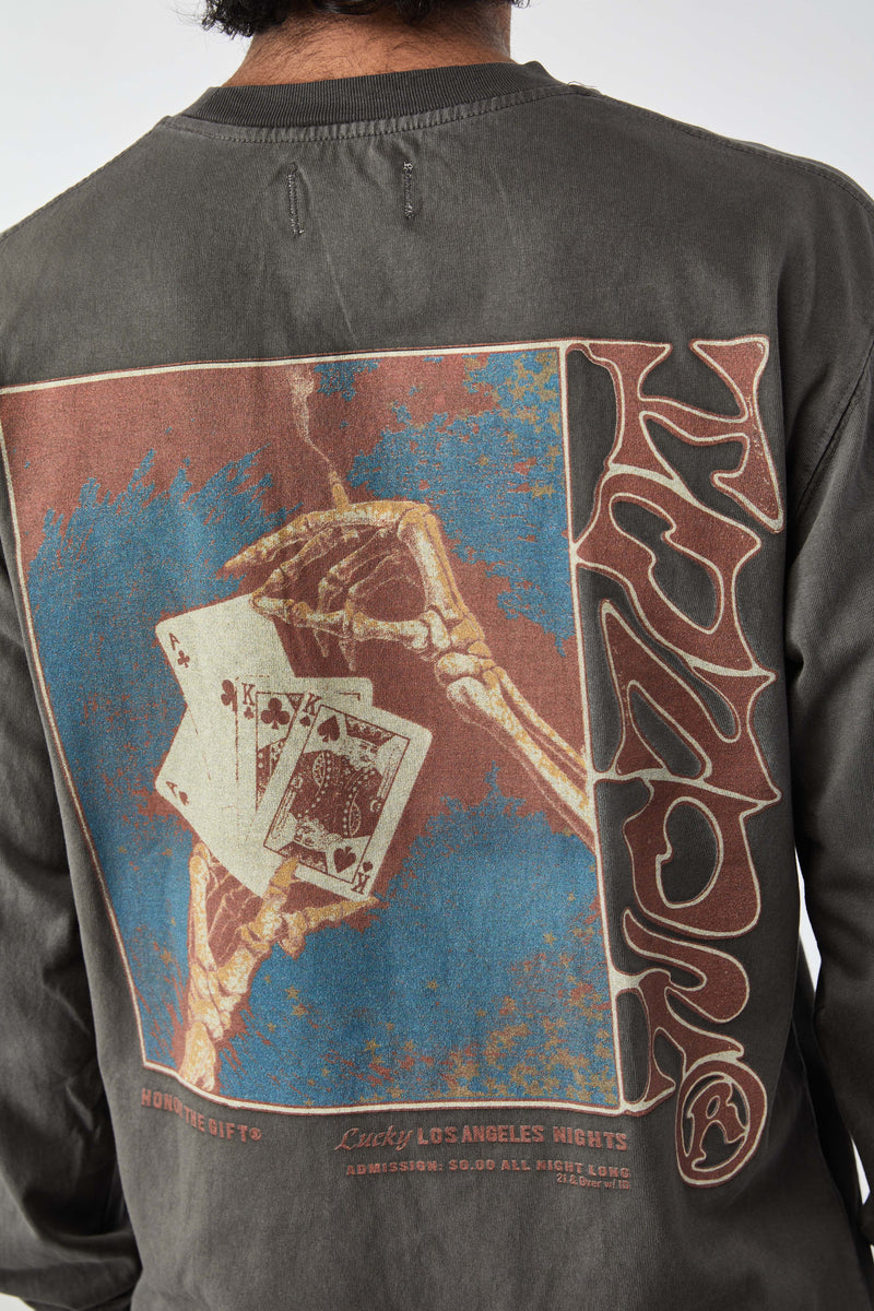 Honor The Gift Lucky Hand L/S 'Black' - ROOTED