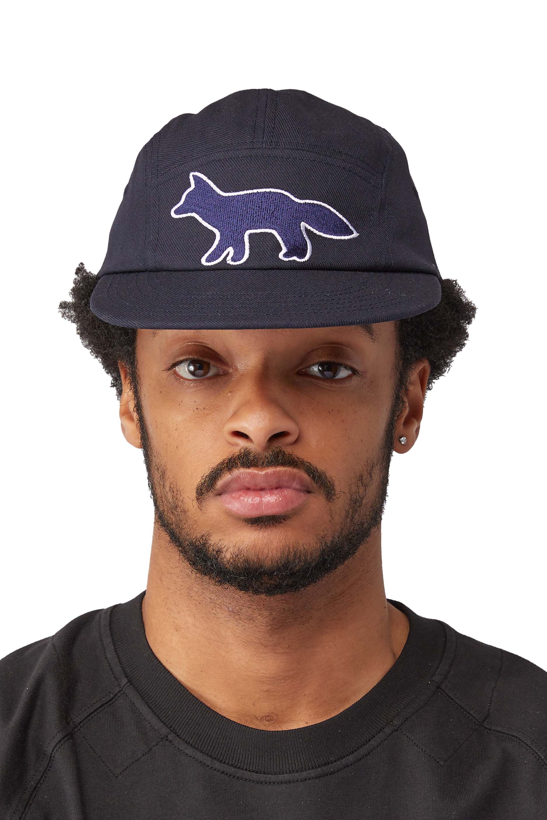 maison kitsune キツネ CAP NAVY FOX 5P キャップ | conceitopilatesbh.com