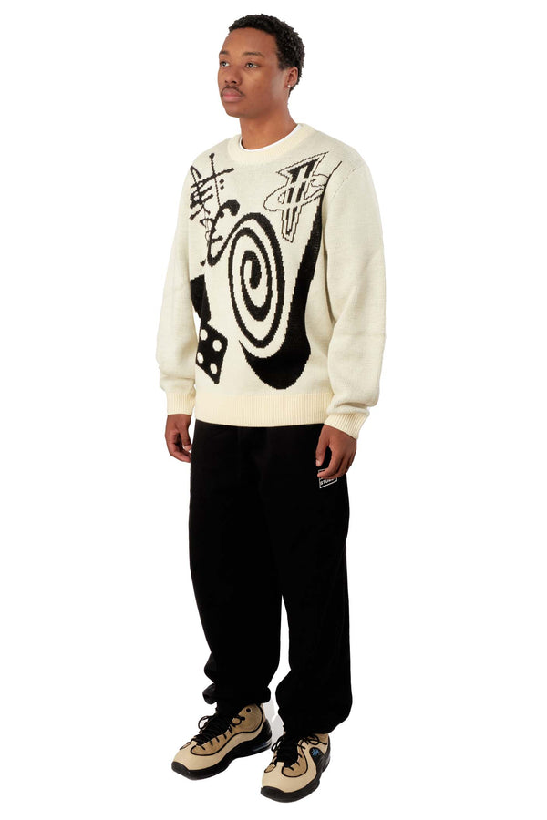 Stussy x Nike Icon Knit Sweater Naturalバスト132cm - ニット/セーター
