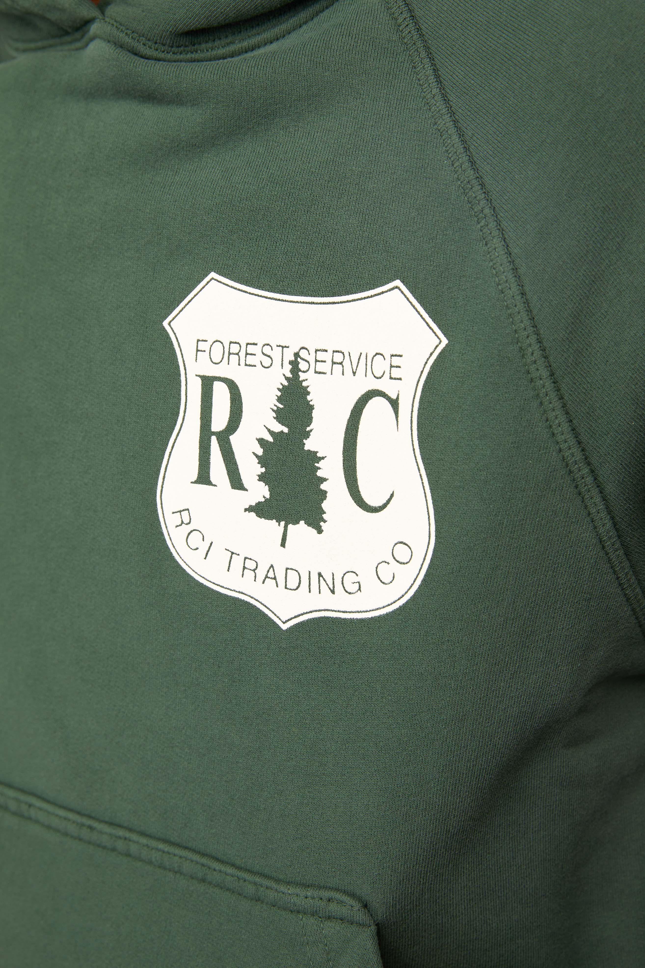 Reese Cooper Collegiate Hooded Sweatshirt 'Forest Green'