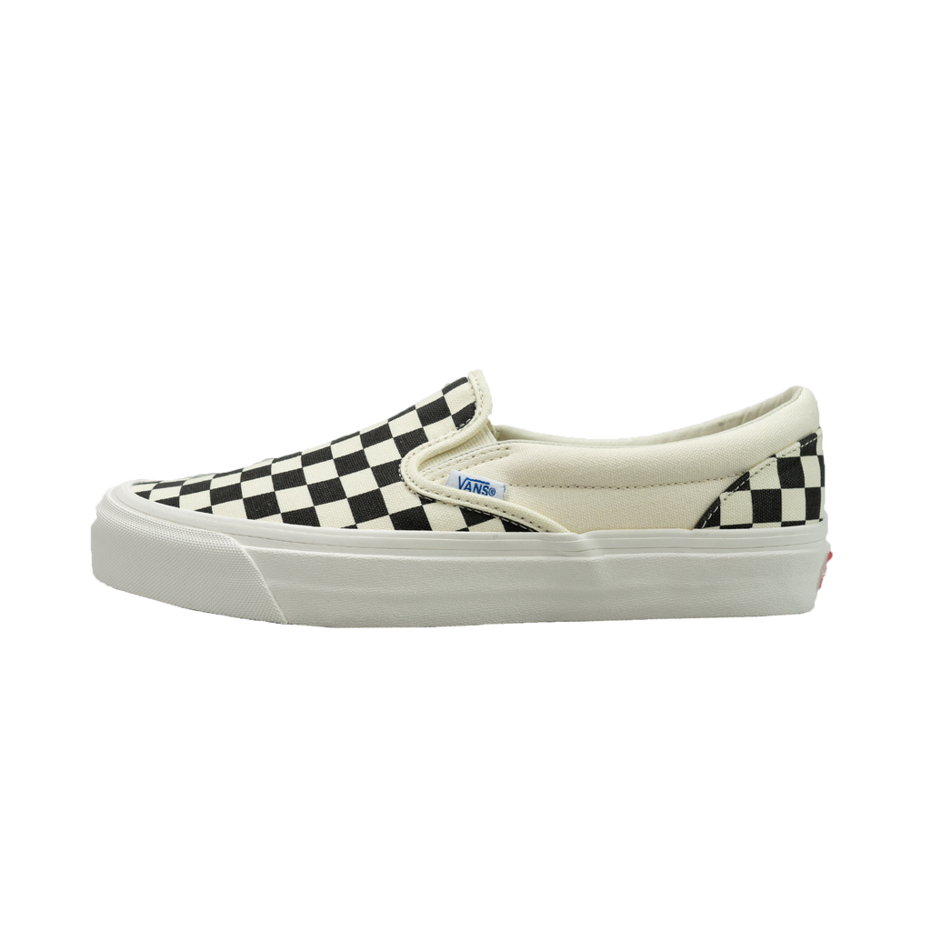 vans vault og slip on checkerboard