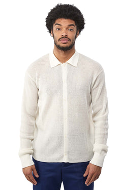 Soulland Paul Long Sleeve Polo 'Off White' - ROOTED
