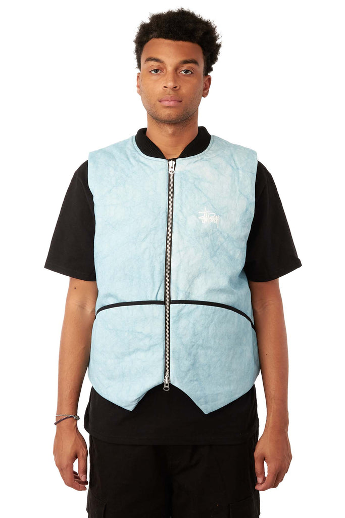 stussy22aw WASHED CANVAS PRIMALOFT VEST-