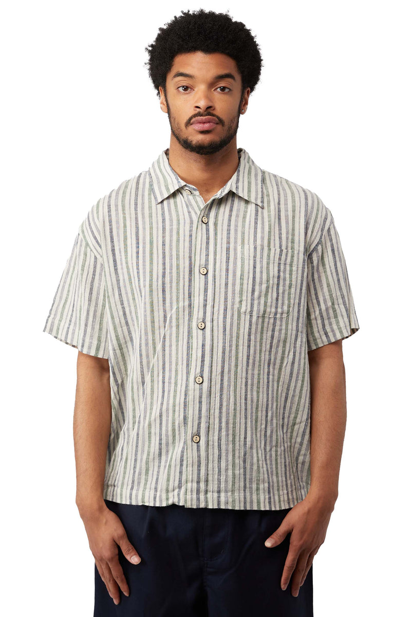 stussy 22ss wrinkly cotton gauze shirt mariodischia.com